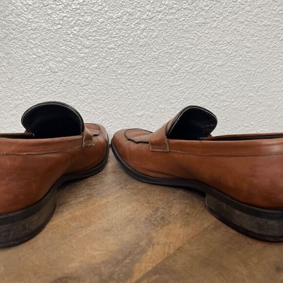 To Boot New York Dupont Brown Leather Penny Loafers Men's Size 10.5 - Picture 5 of 12